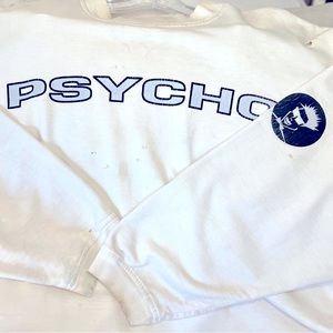 90’s Vintage PSYCHOWEAR Off White Crewneck